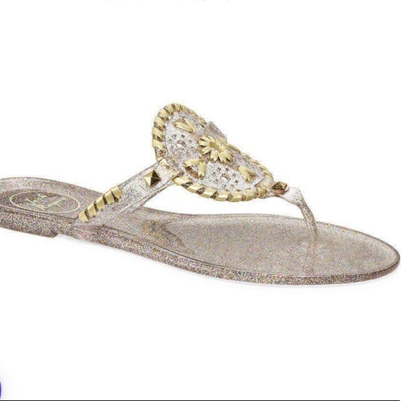 Sparkle Georgica Jelly Sandal in Multi-Color/Glitter - Picture 1 of 5